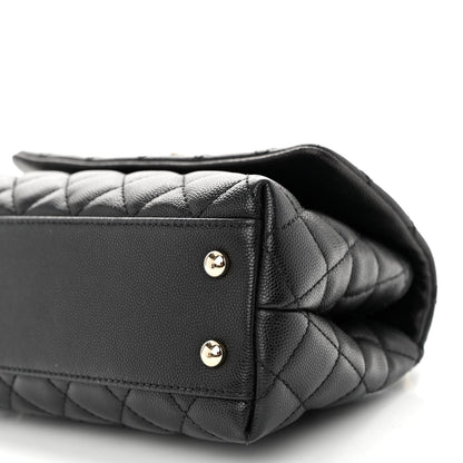 Chanel Caviar Quilted Mini Coco Handle Flap Black 9 of 9