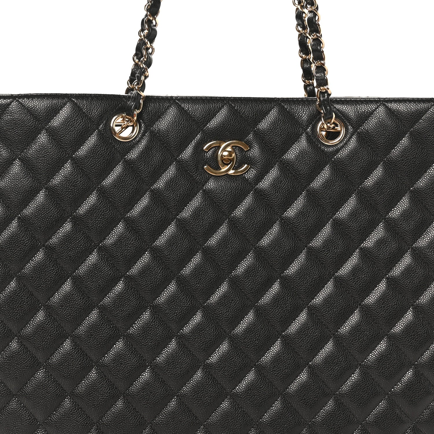 Chanel Caviar Quilted Large Shopping Tote Black 7 of 9