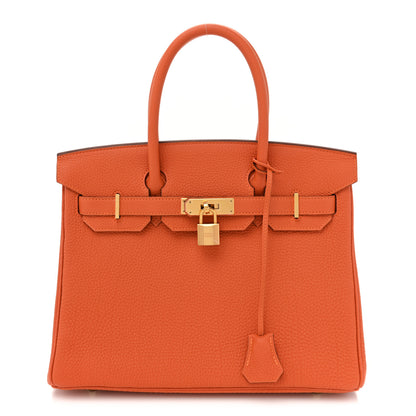 Hermes Togo Birkin 30 Orange 1 of 10