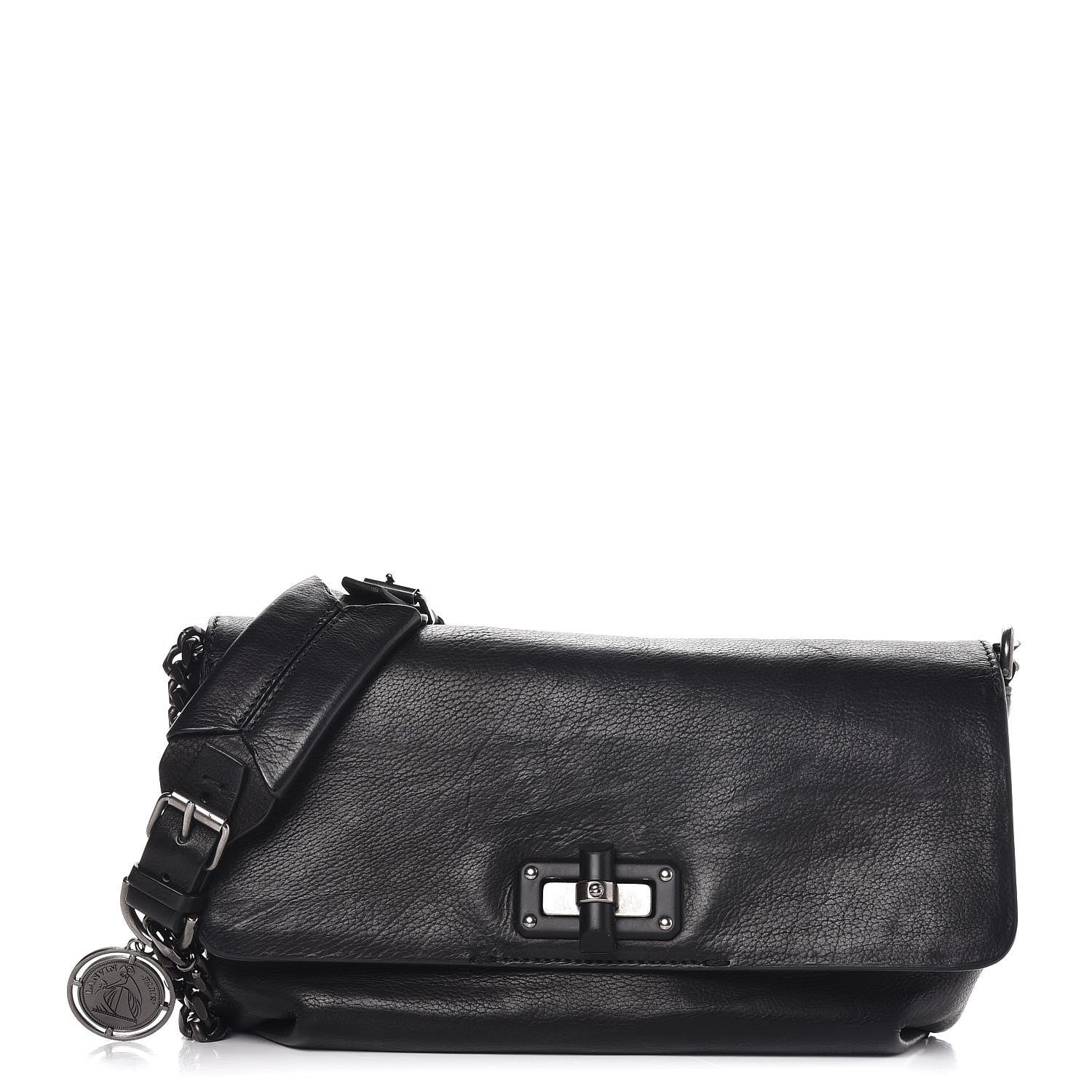 Lanvin Calfskin Large Happy Cross Body Black 1 of 9