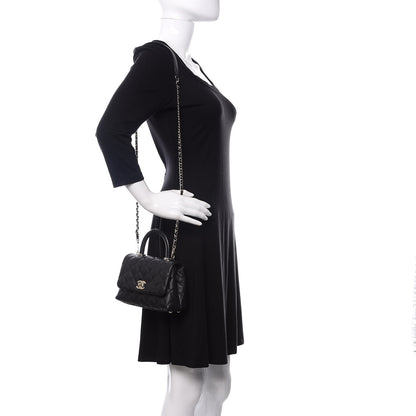Chanel Caviar Quilted Extra Mini Coco Handle Flap Black 2 of 11