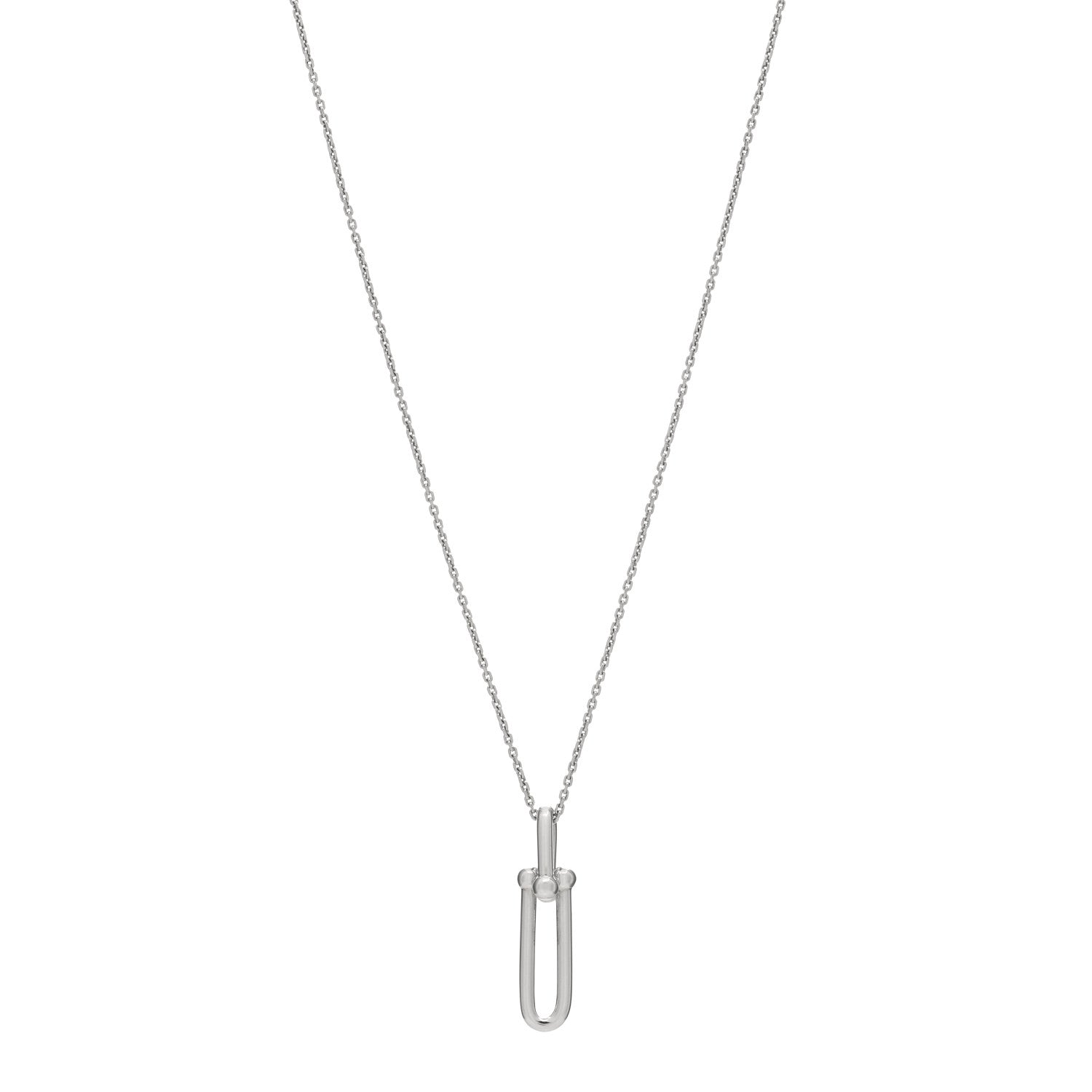 Tiffany Sterling Silver HardWear Link Pendant Necklace 1 of 3