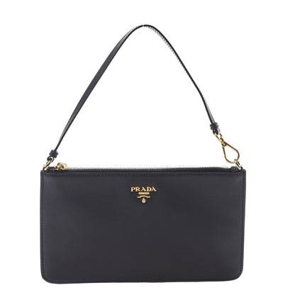 Prada Saffiano Pochette Bag Baltico 1 of 10