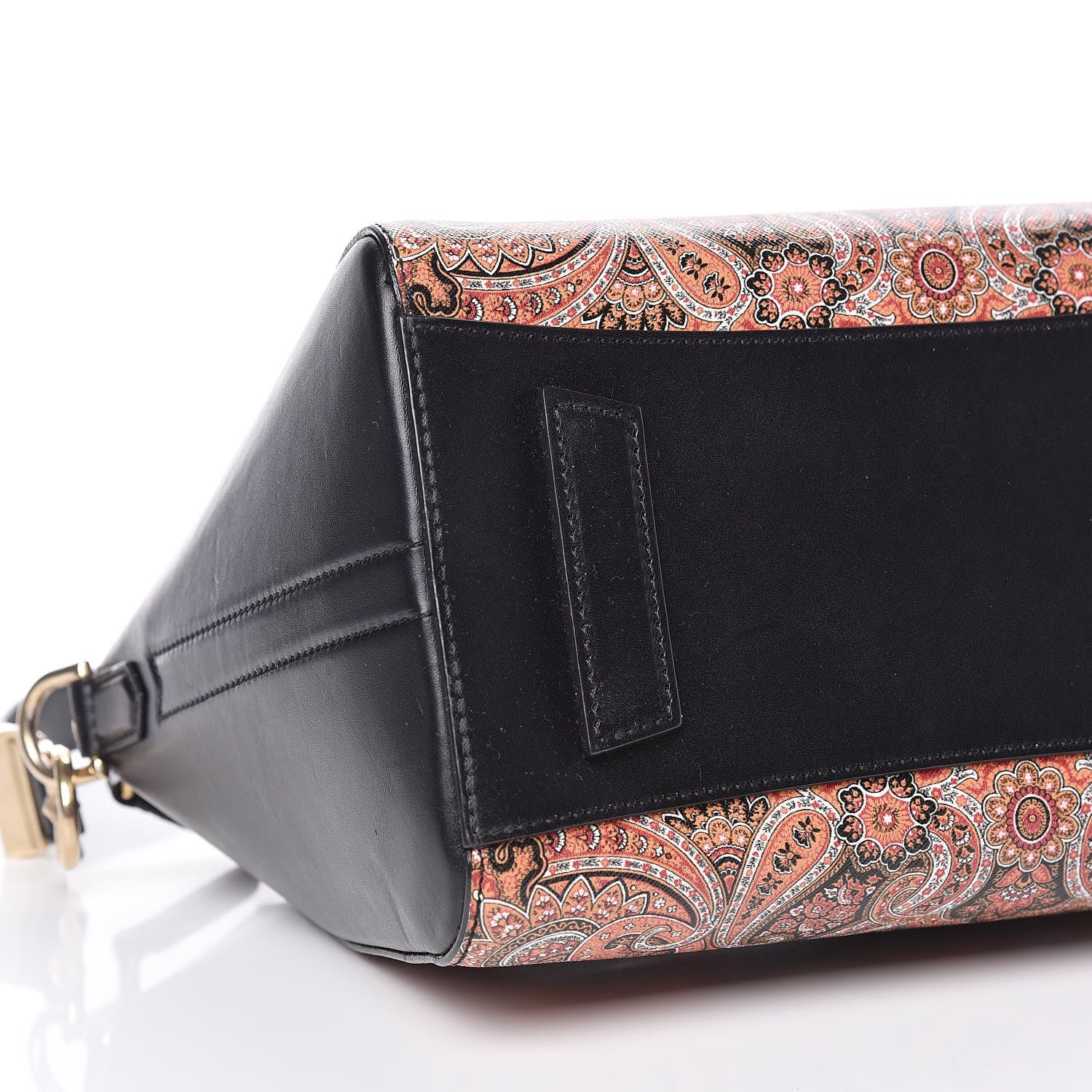 Givenchy Textured Coated Canvas Paisley Print Small Antigona Black 9 of 10