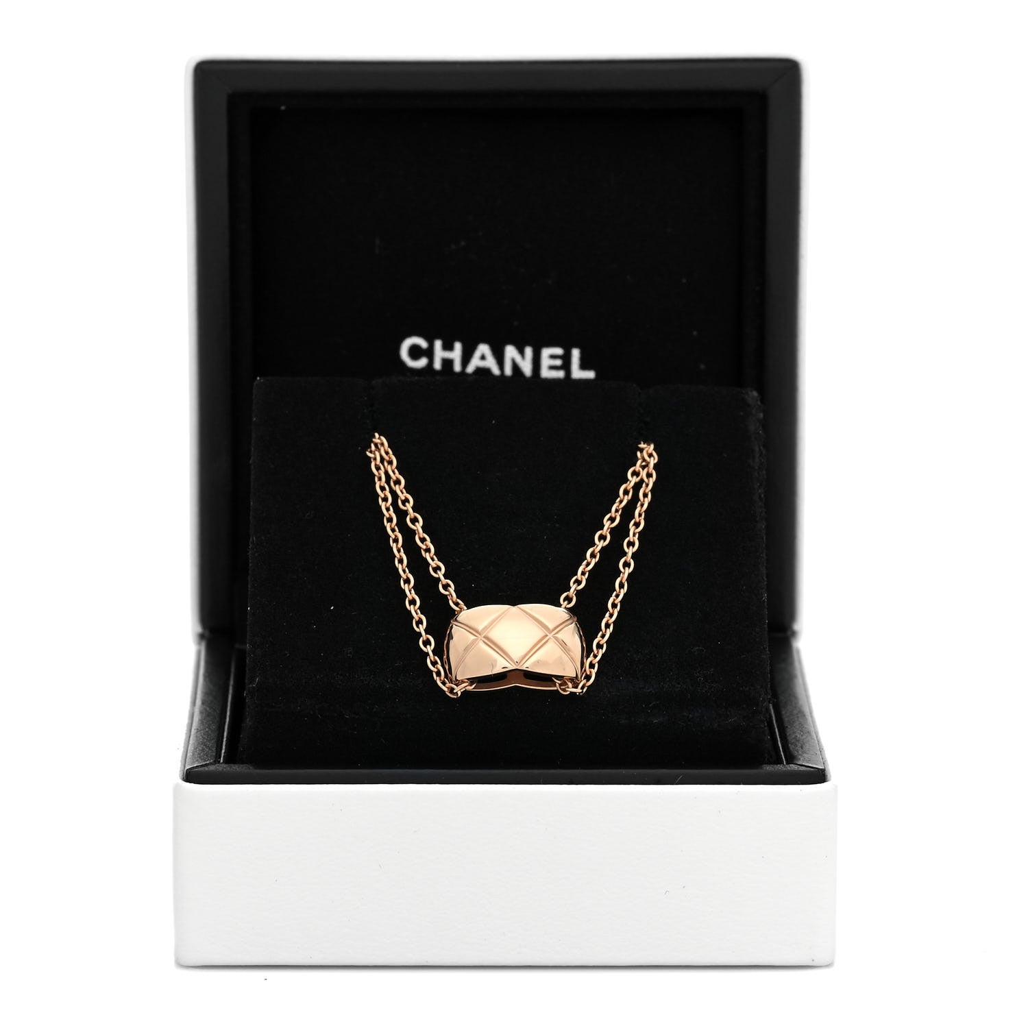 Chanel 18K Beige Gold Coco Crush Pendant Necklace 6 of 6