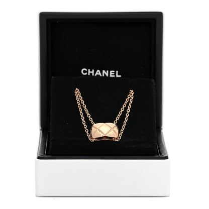 Chanel 18K Beige Gold Coco Crush Pendant Necklace 6 of 6