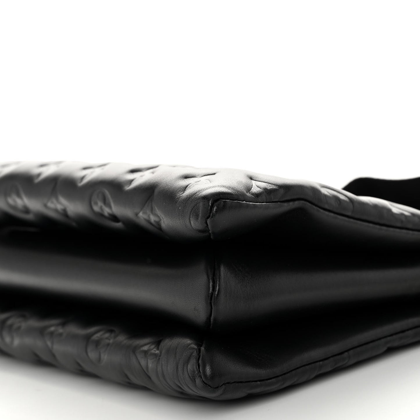 Lambskin Embossed Monogram Coussin PM Black