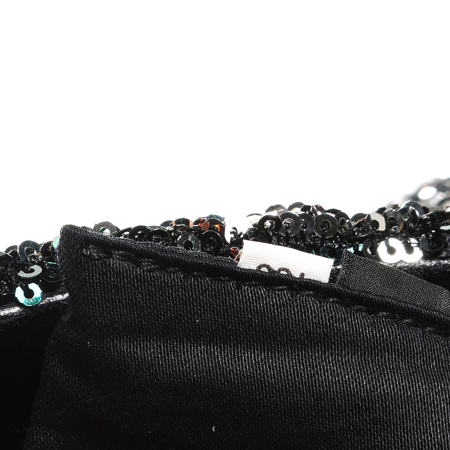 Oversized Sequined Clutch Argento