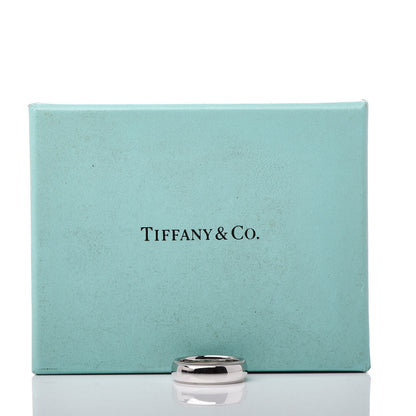 Tiffany Platinum 6mm Classic Milgrain Wedding Band Ring 54 7 5 of 5