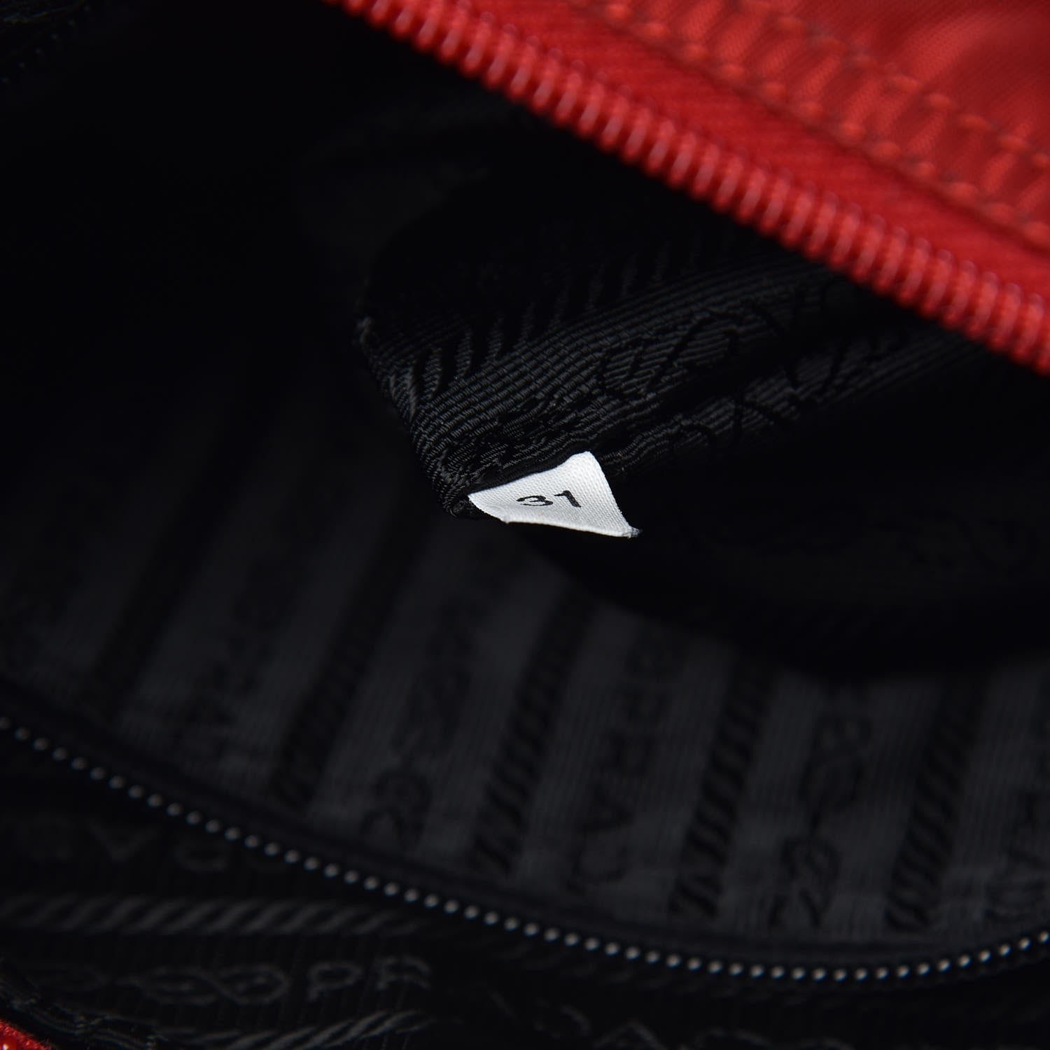 Prada Nylon Vela Messenger Bag Red 6 of 13