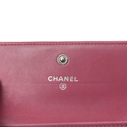 Chanel Lambskin Quilted Boy Card Holder Wallet Pink 6 of 8