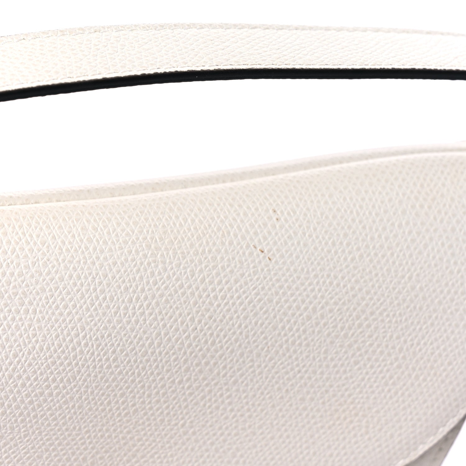 Christian Dior Grained Calfskin Saddle Bag White 14 of 18