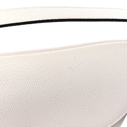 Christian Dior Grained Calfskin Saddle Bag White 14 of 18