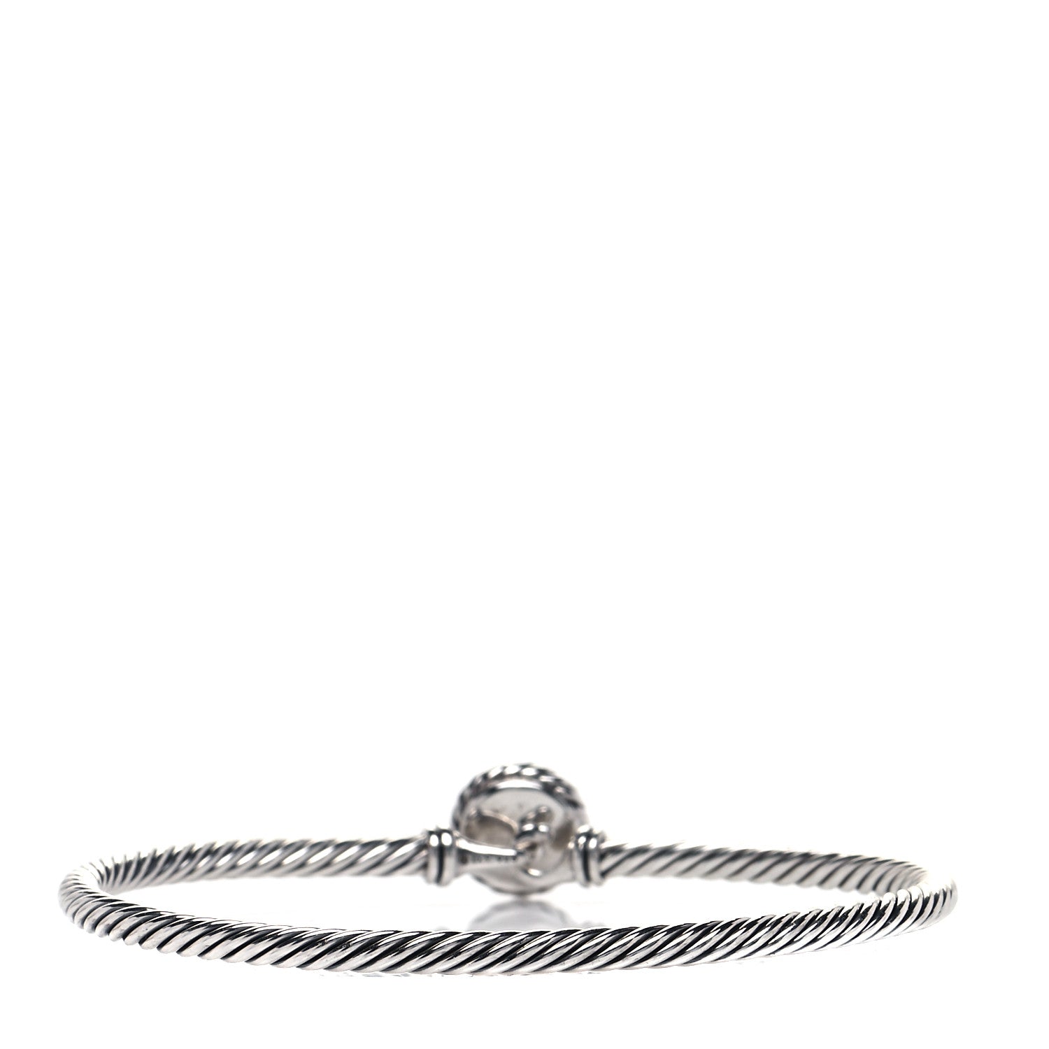 David Yurman Sterling Silver Amethyst 3mm Chatelaine Bracelet 3 of 4