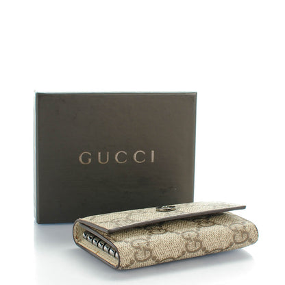 Gucci GG Supreme Monogram 6 Key Holder Case Off White 4 of 8