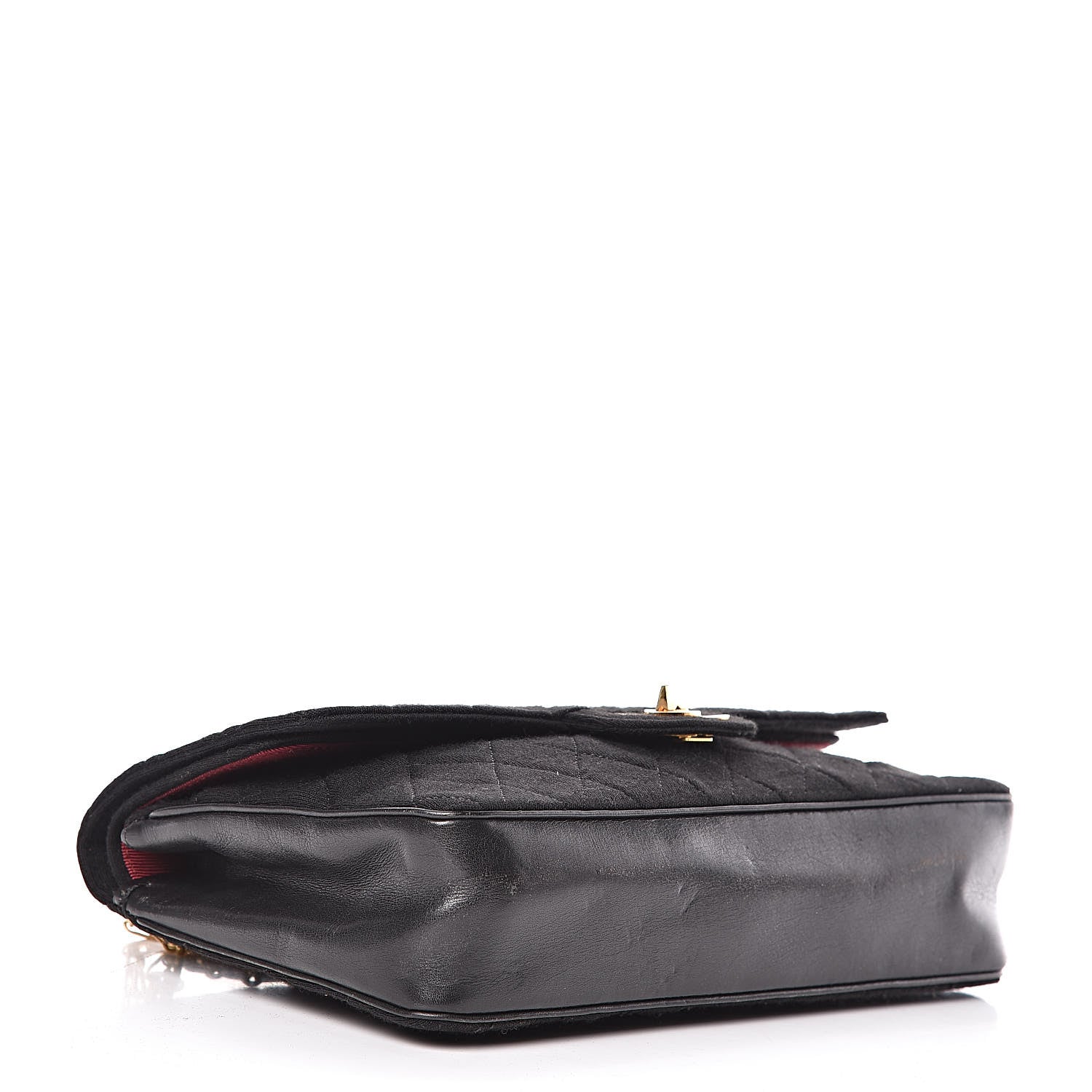 Chanel Jersey Quilted Medium Double Flap Black 4 of 10
