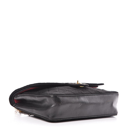 Chanel Jersey Quilted Medium Double Flap Black 4 of 10