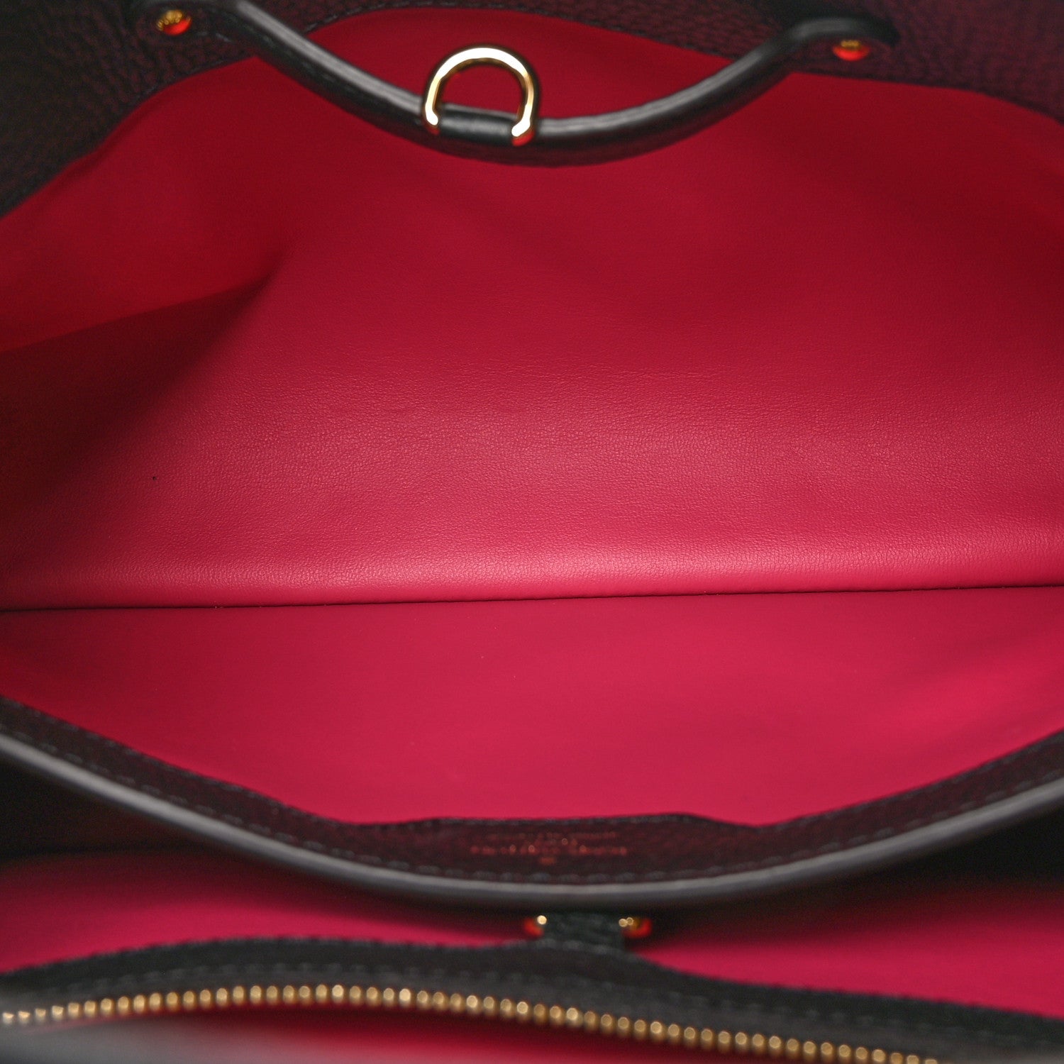 Louis Vuitton Taurillon Capucines MM Black Fuchsia 5 of 9
