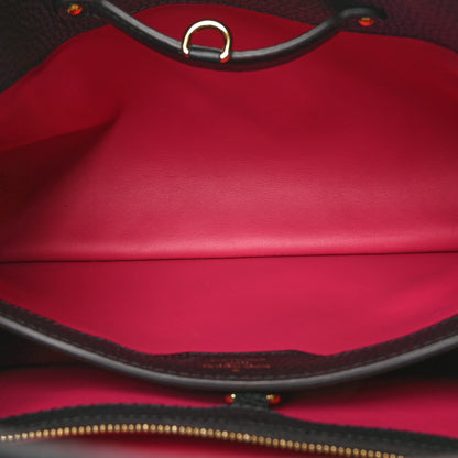 Louis Vuitton Taurillon Capucines MM Black Fuchsia 5 of 9
