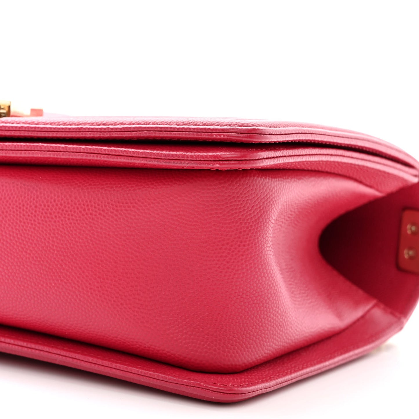 Caviar Quilted Medium Boy Flap Dark Pink