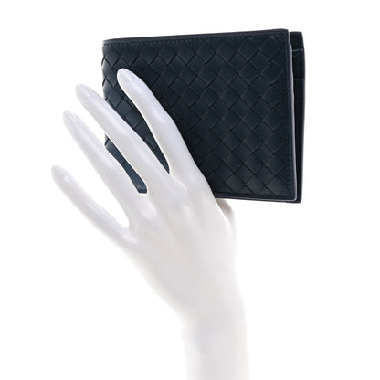Bottega Veneta Nappa Intrecciato Bi-Fold Wallet Denim 2 of 8
