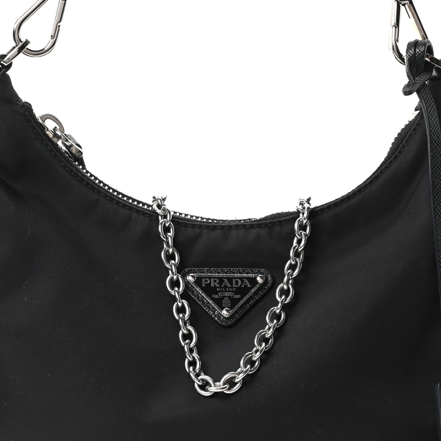 Prada Re-Nylon Saffiano Re-Edition 2005 Shoulder Bag Black 8 of 10