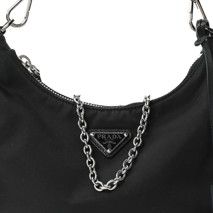 Prada Re-Nylon Saffiano Re-Edition 2005 Shoulder Bag Black 8 of 10