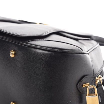 Christian Dior Calfskin Saddle Bowler Black 14 of 16