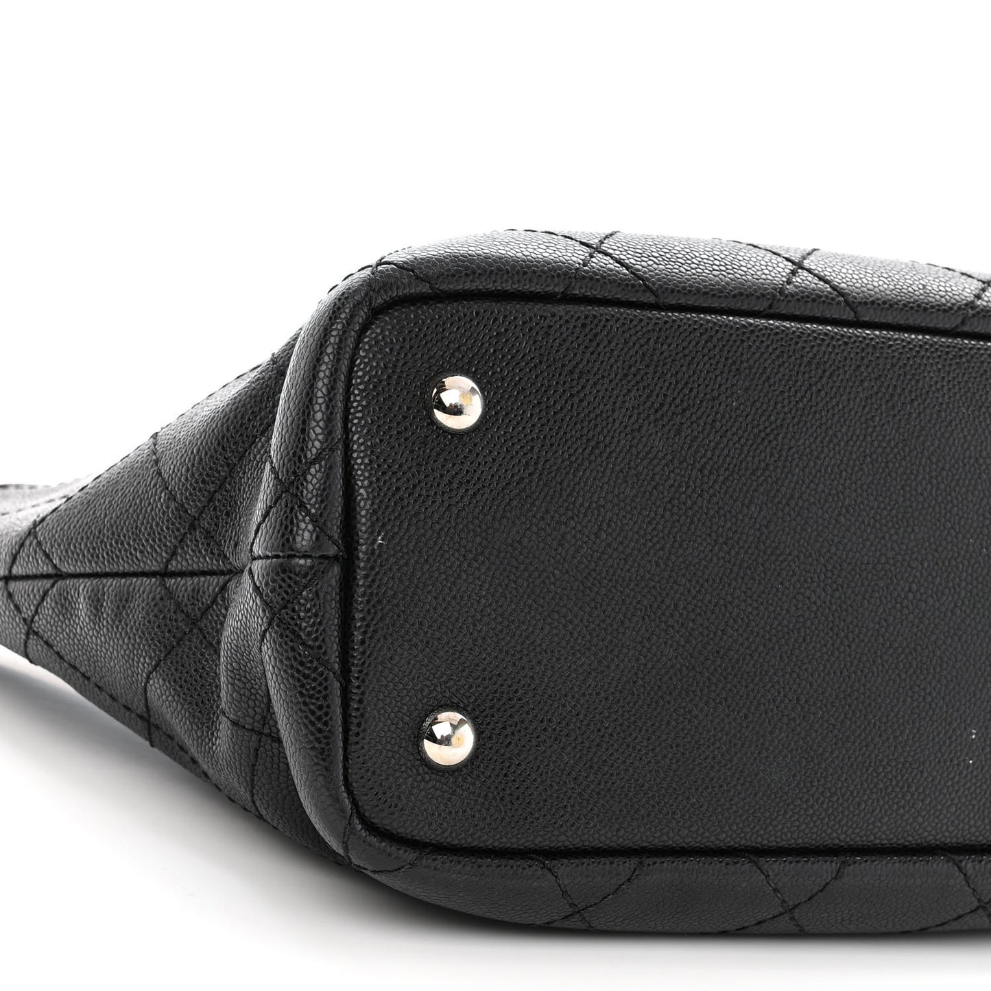 Grained Calfskin Shopping Fever Tote Black