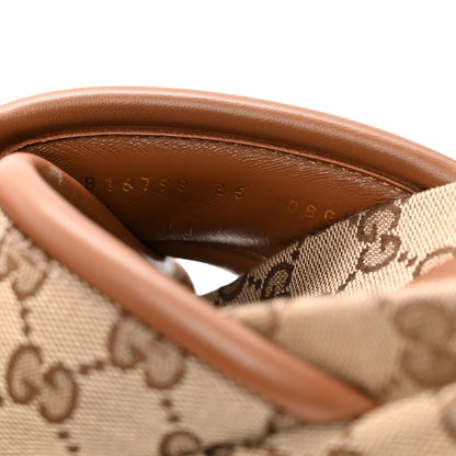 Gucci Monogram GG Calfskin Angelina Platform 55mm Slide Sandals 38.5 Camel Ebony 35 Camel Ebony 9 of 10