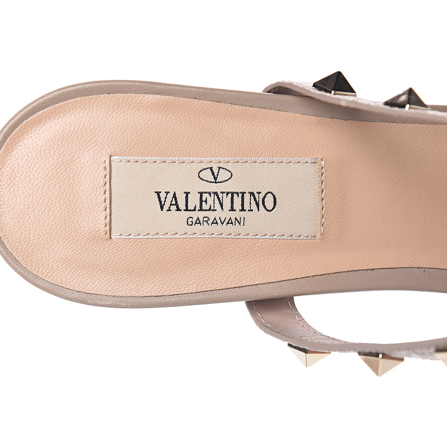 Valentino Garavani Nappa Rockstud Criss Cross 55mm Mules 40 Poudre 7 of 9