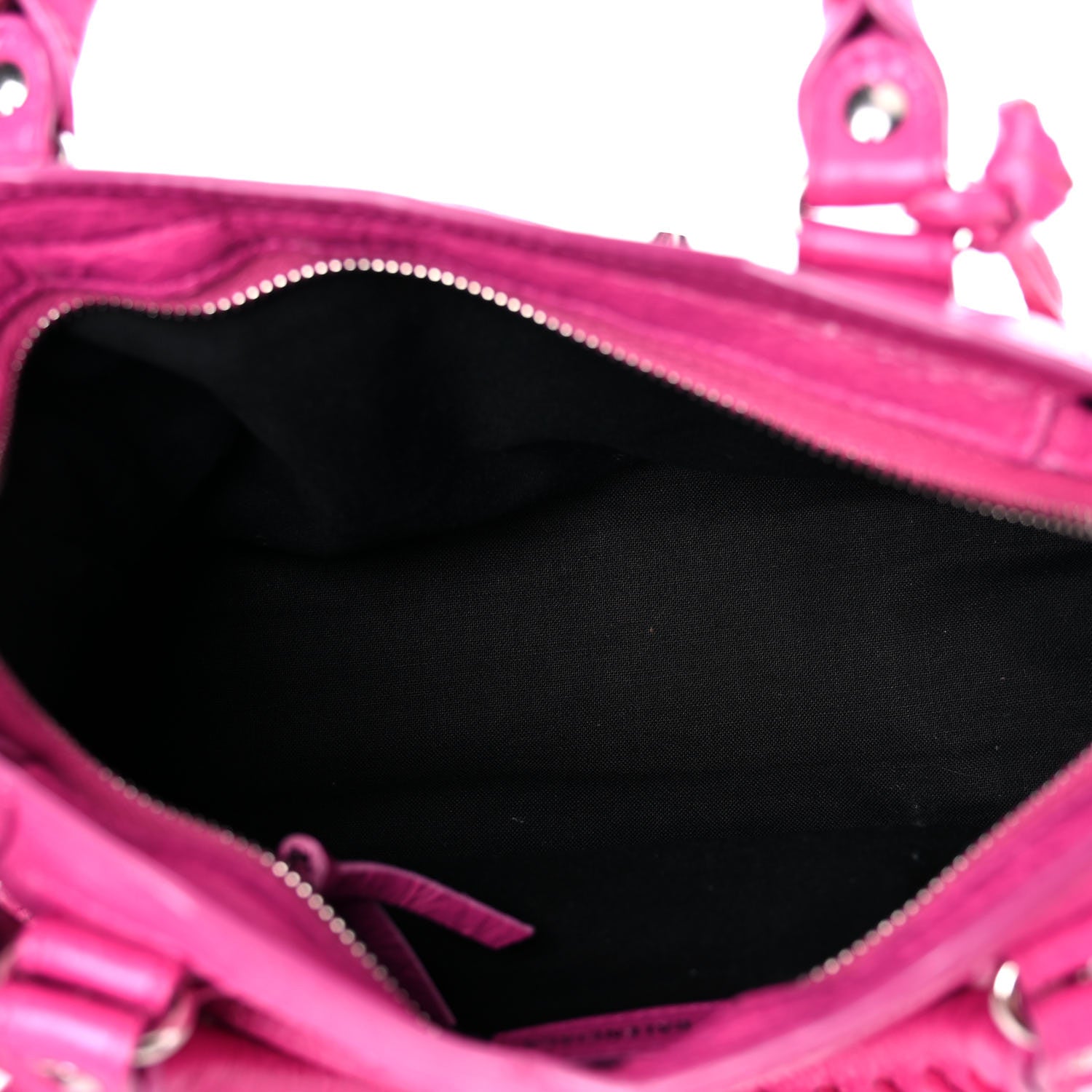 Balenciaga Agneau Classic Silver Hardware Mini City Rose Magenta 5 of 13