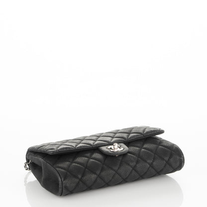 Chanel Iridescent Caviar Quilted Clutch With Chain Flap Black 4 of 7