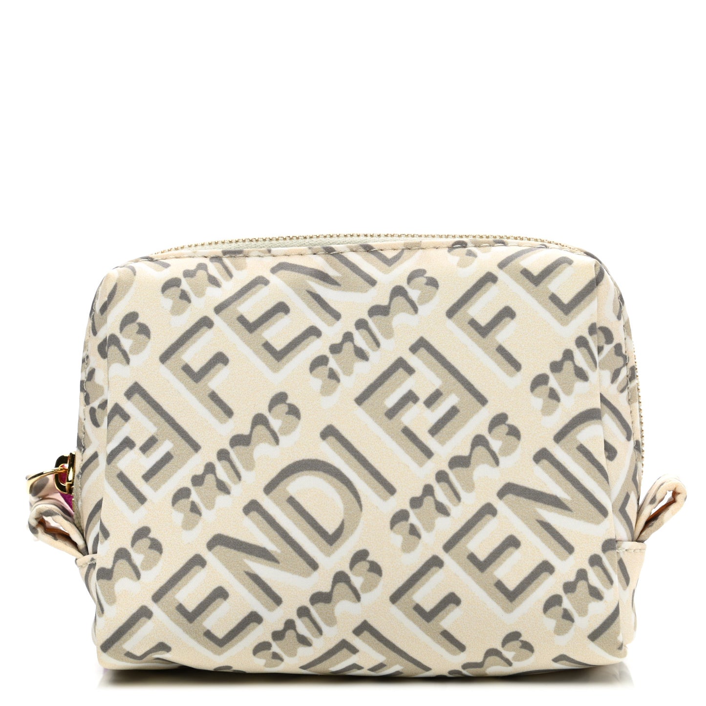 X SKIMS Nylon XS Trapezoid Beauty Pouch Avorio