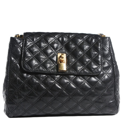Marc Jacobs Lacquered Lambskin Baroque The XL Single Flap Black 1 of 11