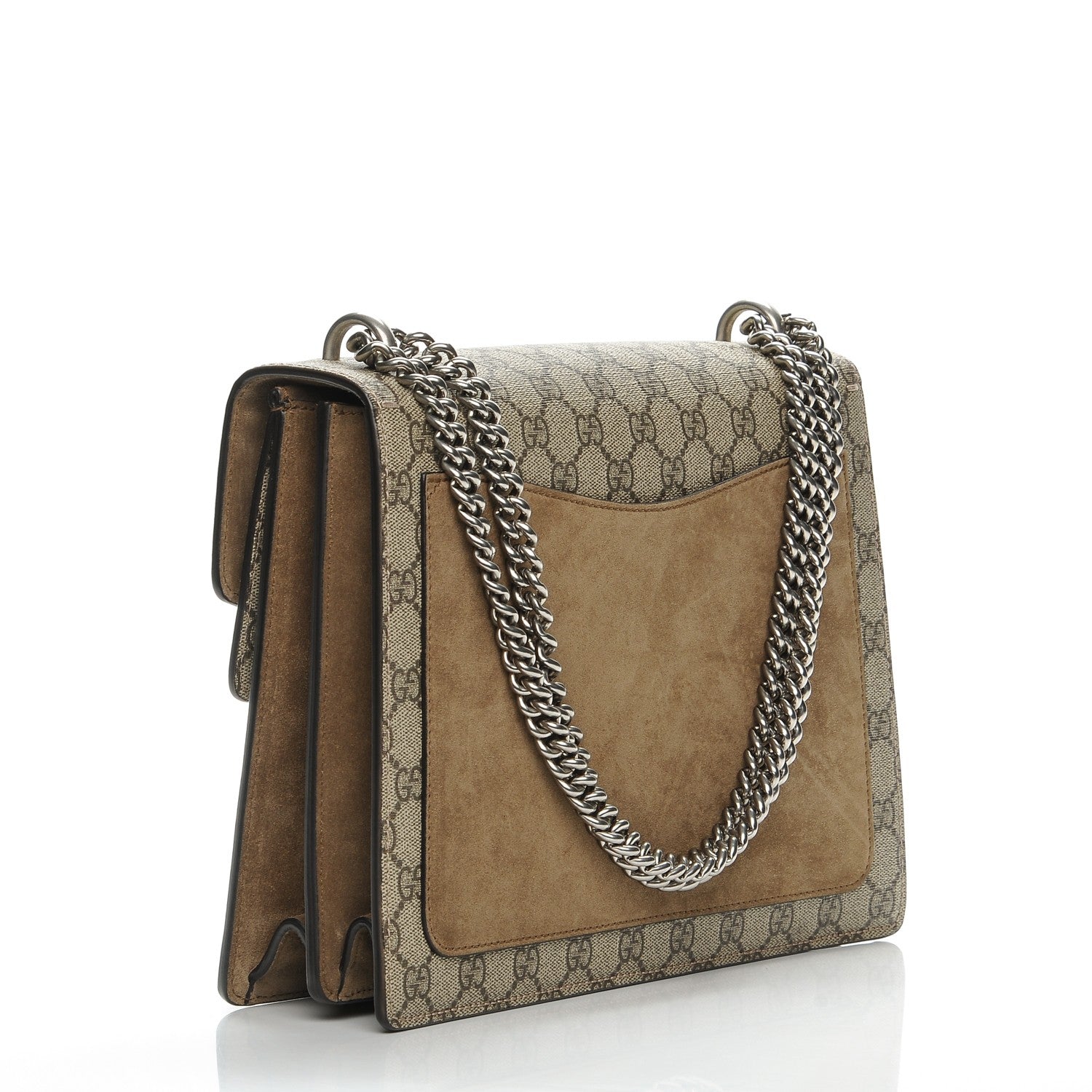 Gucci GG Supreme Monogram Medium Dionysus Shoulder Bag Taupe 3 of 7