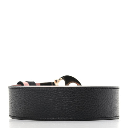 Gucci Calfskin 1973 Reversible Belt 85 34 Black Pink 2 of 5
