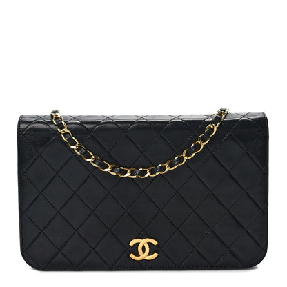 Chanel Lambskin Quilted Small Single Flap Black 1 of 11