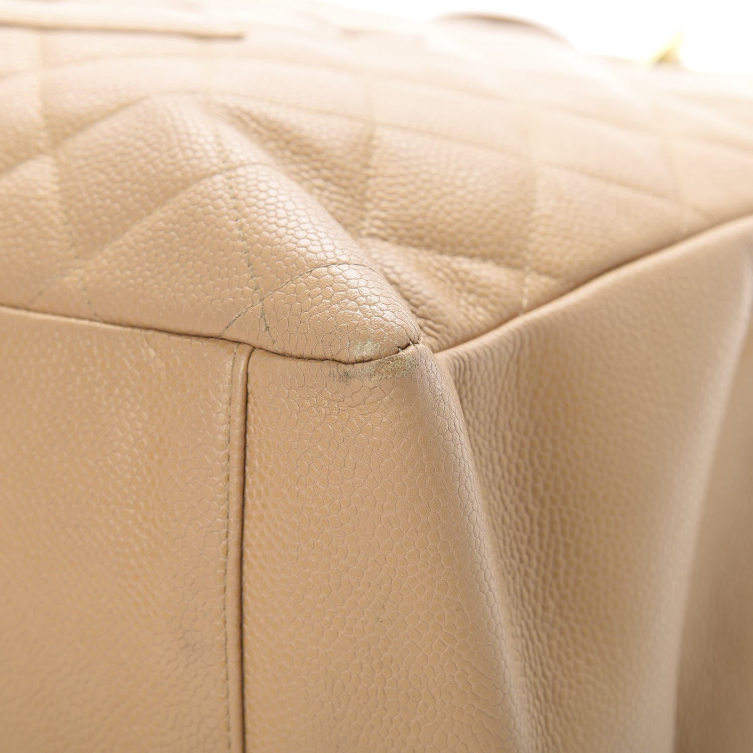 Chanel Caviar Quilted Grand Shopping Tote GST Beige 9 of 22