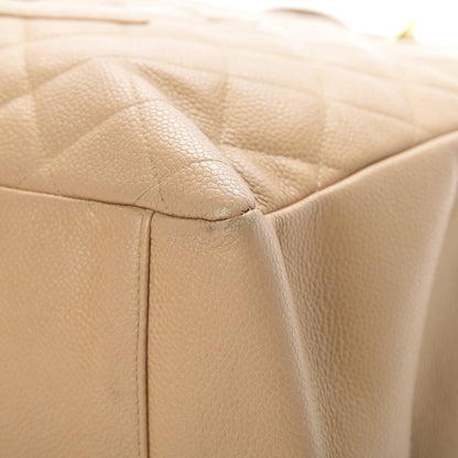 Chanel Caviar Quilted Grand Shopping Tote GST Beige 9 of 22