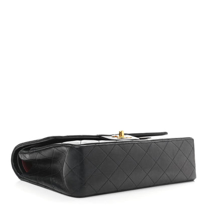 Chanel Lambskin Quilted Medium Double Flap Black 3 of 9