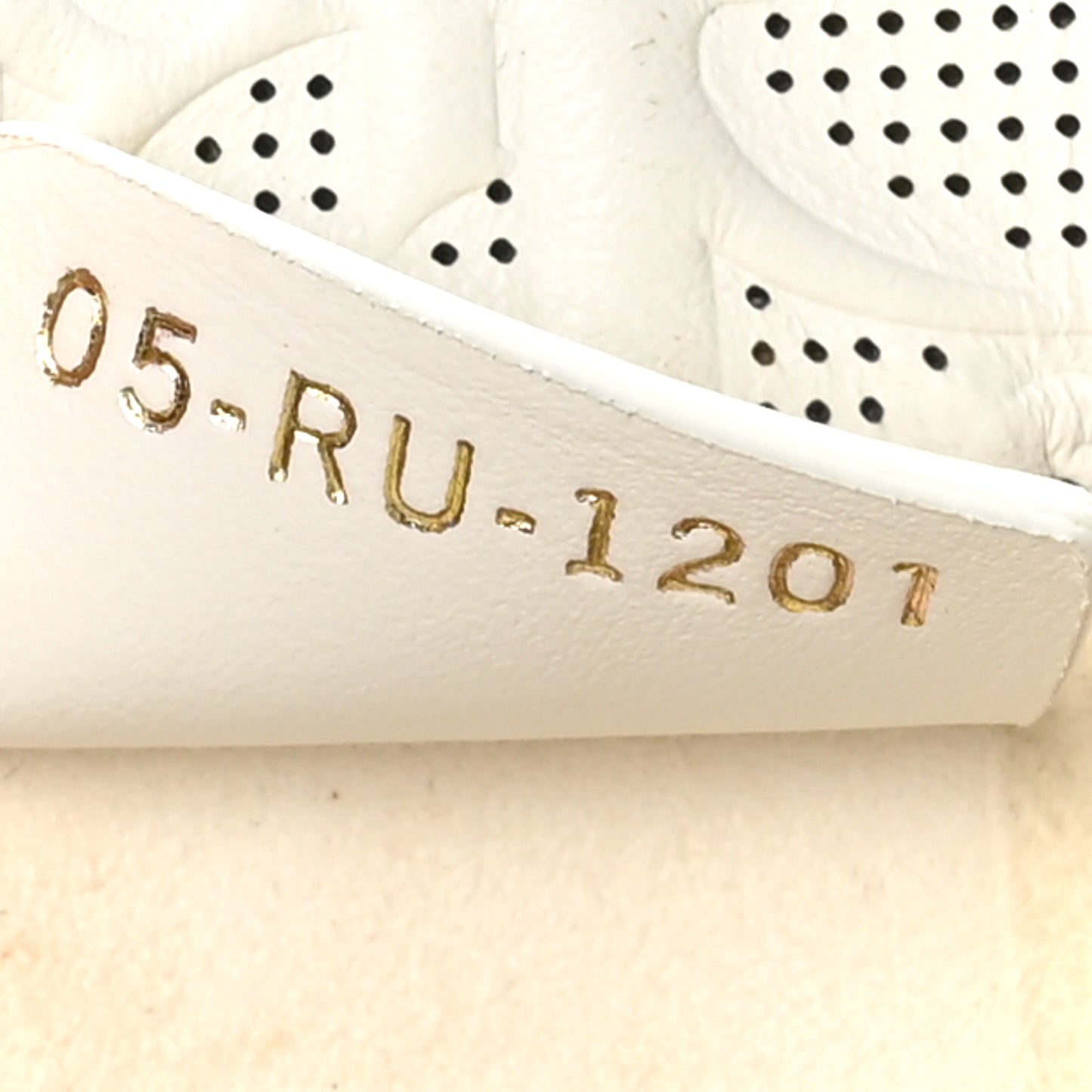 Calfskin Perforated Oblique Medium Book Tote White Blue