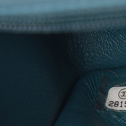 Chanel Tweed Quilted Mini Rectangular Flap Turquoise 7 of 10