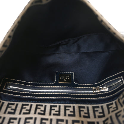 Fendi Zucchino Baguette Navy 5 of 10