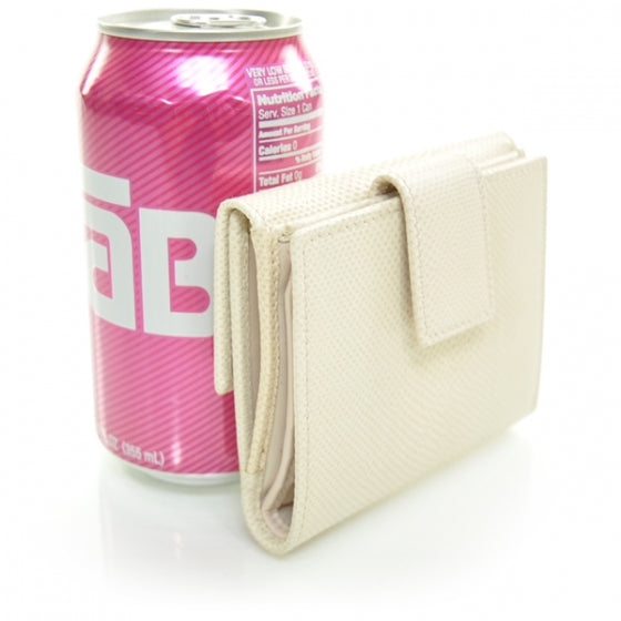 Lizard French Wallet Ivory