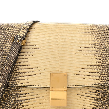 Celine Lizard Medium Classic Box Flap Bag Natural 7 of 13