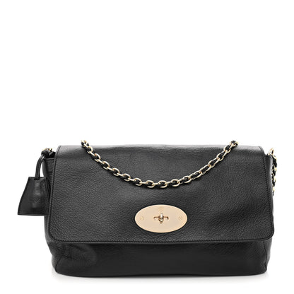 Mulberry Small Classic Grain Calfskin Medium Lily Black 1 of 10