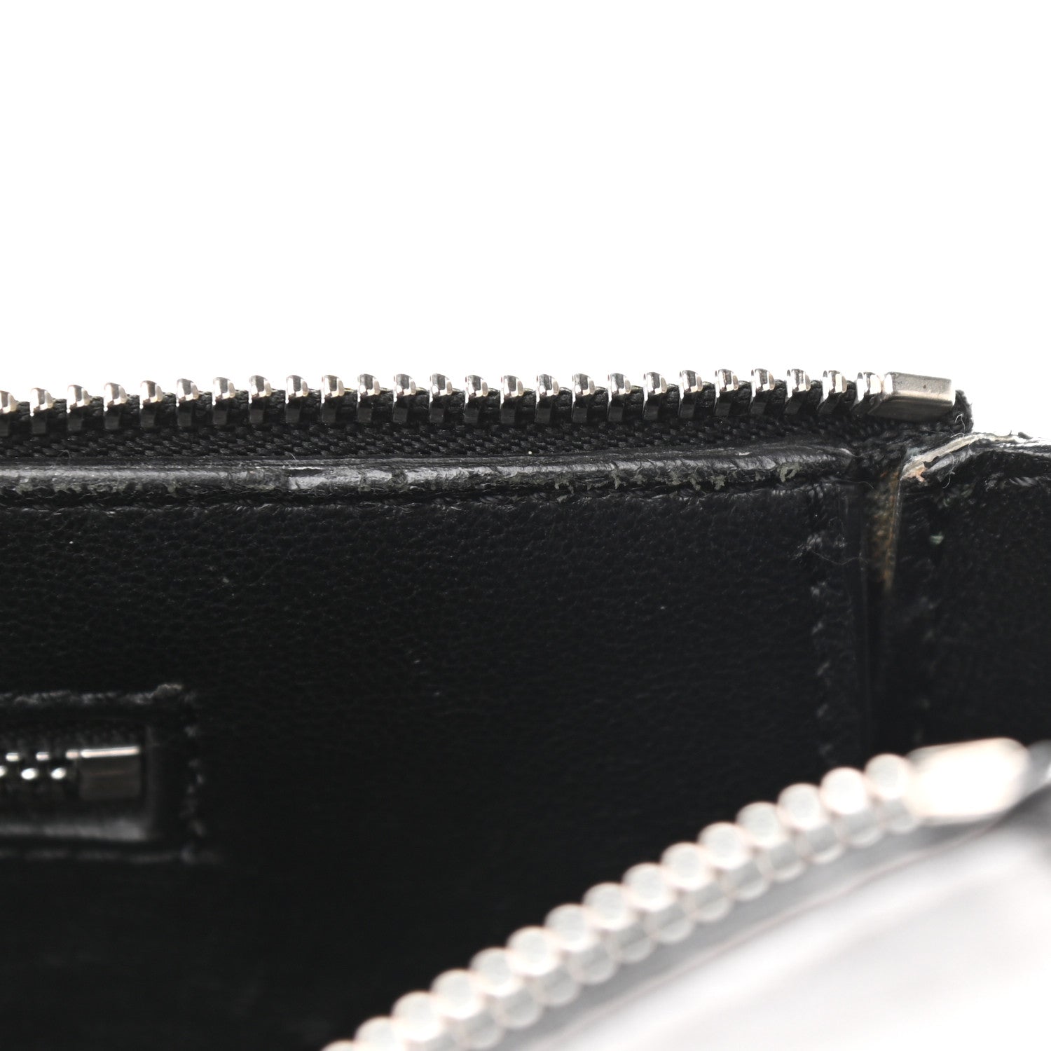 Celine Grained Calfskin Small Bi-Color Edge Shoulder Bag Black Green 15 of 15