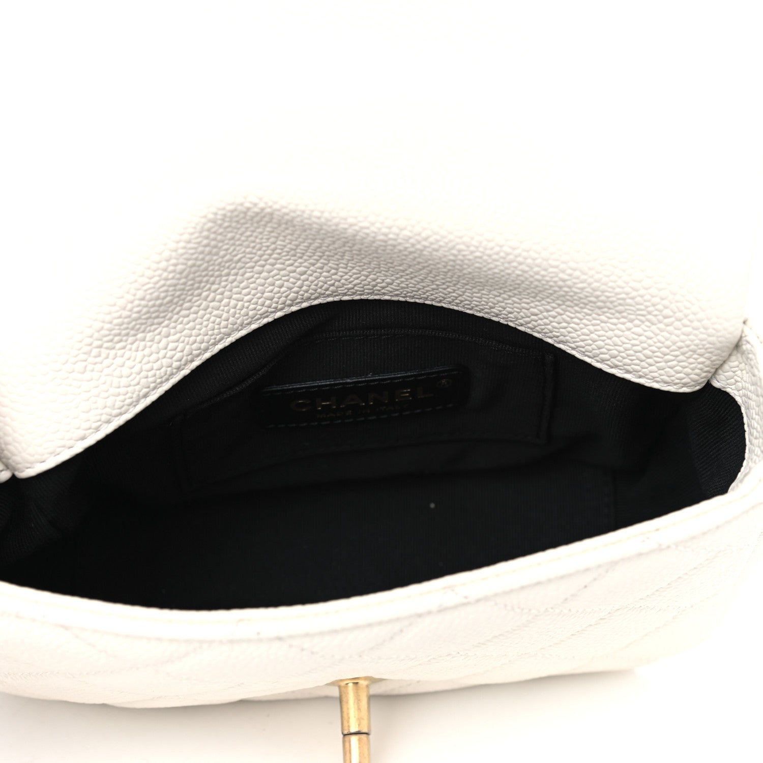 Chanel Caviar Quilted Mini Chain Soul Flap White 4 of 4