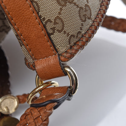 Gucci Monogram Medium Marrakech Hobo Camel 9 of 21